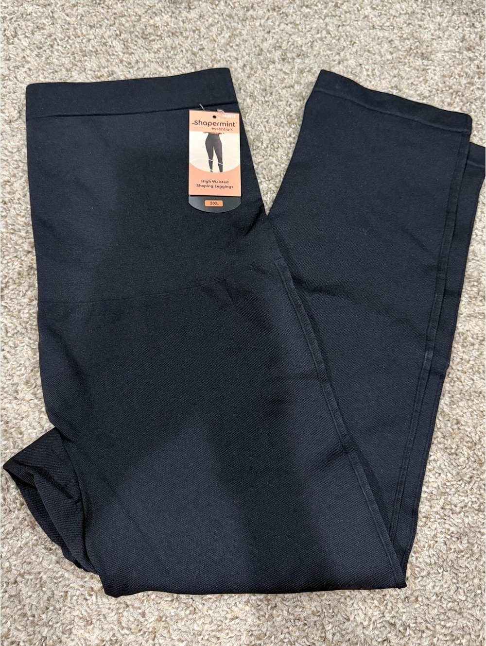 Shapermint Essentials High Waisted Shaping Leggings in Black Size 3XL NEW